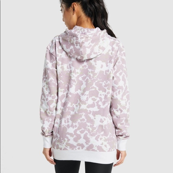Gymshark Camo Graphic Oversized Hoodie Size XS - Picture 10 of 10